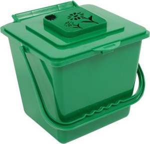 Indoor Single Container for Compost KITCHEN COMPOST, 1.58 gal #BU102821000