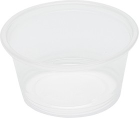 Transparent Recyclable Plastic Portion Cup #EM095010000 Transparent Recyclable Plastic Portion Cup #EM095010000