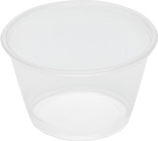 Transparent Recyclable Plastic Portion Cup #EM095020000 Transparent Recyclable Plastic Portion Cup #EM095020000
