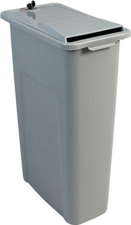 SHREDINATOR Grey Container for Confidential Documents, 23 gal #BU101470000