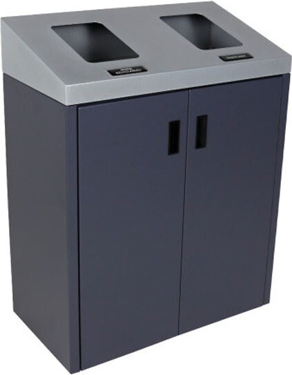 SUMMIT Double Recycling Station 64 Gal #BU105178000 SUMMIT Double Recycling Station 64 Gal #BU105178000