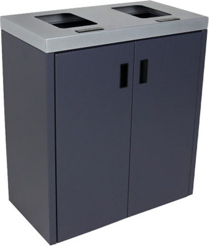 SUMMIT Double Recycling Station 64 Gal #BU105179000 SUMMIT Double Recycling Station 64 Gal #BU105179000