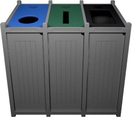 VENTURE Îlot de recyclage 3 voies personnalisable 69 gal #BU104683000