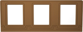 Cadre de signalisation triple pour poubelle VENTURE #BU104976000