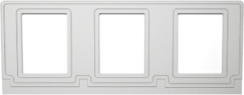 Cadre de signalisation triple pour poubelle VENTURE #BU104977000 Cadre de signalisation triple pour poubelle VENTURE #BU104977000