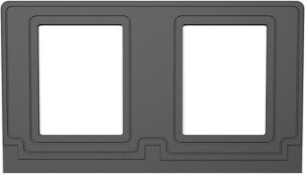 Cadre de signalisation double pour poubelle VENTURE #BU104969000