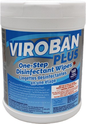 Disinfectant Wipes VIROBAN PLUS #CV3665160UN