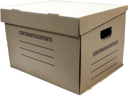 Boîte de carton pour le transport et l'entreposage #AC000272000