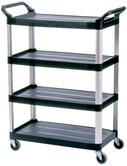 Service Cart 4-Shelf Rubbermaid 4096 #RB004096NOI