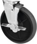 Roulettes 8" silencieuses pivotantes pour chariots 6189-92 et 9T19 #PR001975229 Roulettes 8" silencieuses pivotantes pour chariots 6189-92 et 9T19 #PR001975229