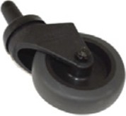 Casters 3" Quiet Gray For Wavebrake Carts #PR001990704