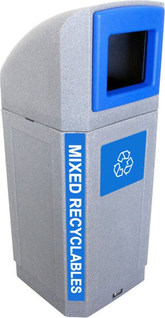 OCTO Outdoor Recycling Container 32 Gal #BU104439000