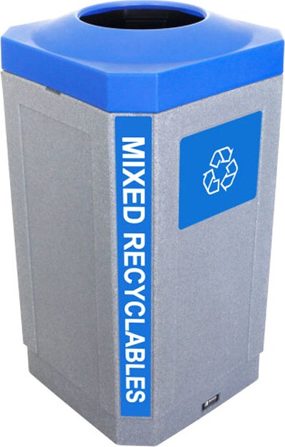 OCTO Poubelle pour le recyclage 32 gal #BU104452000