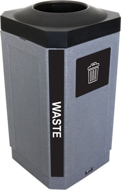 OCTO Waste Container with Label 32 gal #BU104456000