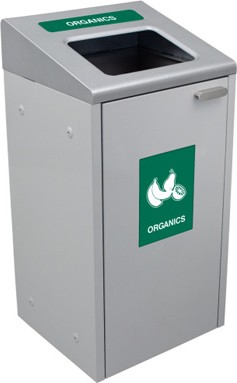 Single Container For Organics Grey IKONA 24 gal #BU104429000