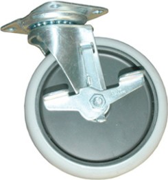 Roulettes pivotantes 5" avec frein Rubbermaid 6180L2 #PR6180L2000 Roulettes pivotantes 5" avec frein Rubbermaid 6180L2 #PR6180L2000