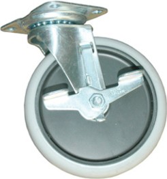 5" Swivel Caster With Brake Rubbermaid 6180L2 #PR6180L2000