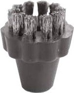 Brosse ronde avec fibres en acier inoxydable, 1" #VPSP5253603 Brosse ronde avec fibres en acier inoxydable, 1" #VPSP5253603