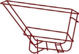 Ensemble de châssis pour chariot basculant - Rouge - 1046L5RED #PR1046L5RED Ensemble de châssis pour chariot basculant - Rouge - 1046L5RED #PR1046L5RED