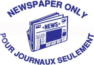 Étiquette "Newspaper only" "Pour journaux seulement" #WH000004000