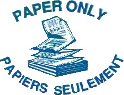 Étiquette "Paper only" "Papiers seulement" #WH000005000