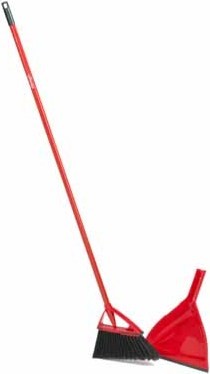 Balai Oskar rouge avec porte-poussière #MR158848000