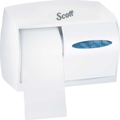 09605 Scott Essential, Distributrice double de papier hygiénique sans noyau #KC009605000 09605 Scott Essential, Distributrice double de papier hygiénique sans noyau #KC009605000