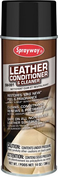 Nettoyant et revitalisant pour cuir Sprayway #WH0SW991000 Nettoyant et revitalisant pour cuir Sprayway #WH0SW991000