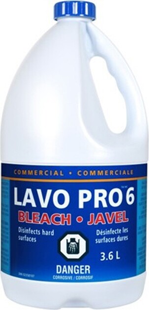 Eau de javel commerciale 6% LAVO PRO 6 #LV044015000