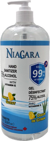 Gel désinfectant pour les mains avec Vitamine E NIAGARA, 75% alcool #SCNGHSL1000