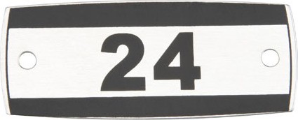 Plaques numérotées pour casiers en acier #TQ0FL519000 Plaques numérotées pour casiers en acier #TQ0FL519000
