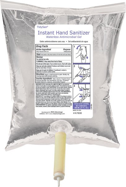 Désinfectant instantané pour les mains en sac #WH0A7808000 Désinfectant instantané pour les mains en sac #WH0A7808000