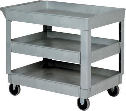 3 Shelves Heavy-Duty Utility Cart #WH005805GRI
