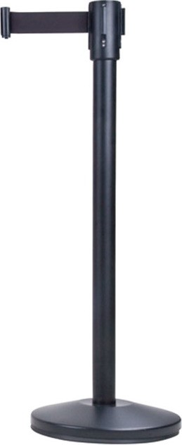 Free-Standing Crowd Control Black Barrier #TQSAS227000