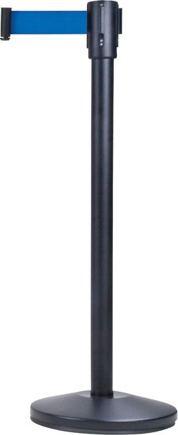 Free-Standing Crowd Control Black Barrier #TQSDN309000