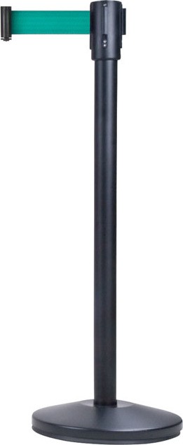 Free-Standing Crowd Control Black Barrier #TQSDN310000