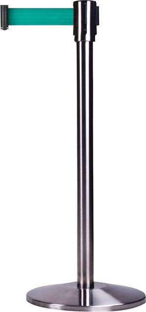 Barrière en acier inoxydable sur pied pour le contrôle des foules #TQSDN302000