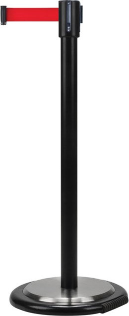 12' Free-Standing Barrier with Wheels, Black #TQSDN779000