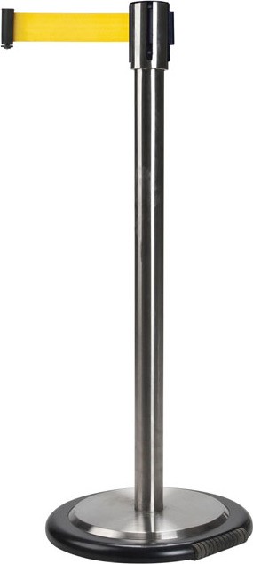 12' Free-Standing Barrier with Wheels, Stainless Steel #TQSDN778000 12' Free-Standing Barrier with Wheels, Stainless Steel #TQSDN778000