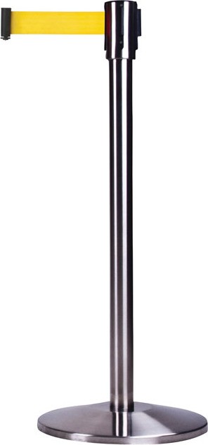 Barrière de 12' sur pied en acier inoxydable #TQSDN772000 Barrière de 12' sur pied en acier inoxydable #TQSDN772000