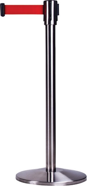 Barrière de 12' sur pied en acier inoxydable #TQSDL100000 Barrière de 12' sur pied en acier inoxydable #TQSDL100000