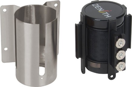 Stainless Steel Wall Mount Barrier with Magnetic 12' Tape #TQSGR022000