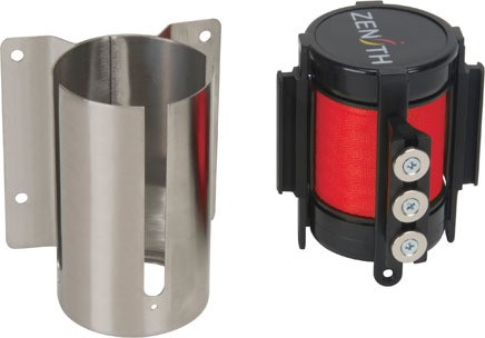 Barrière à fixation murale en acier inox avec ruban magnétique de 12' #TQSGR016000