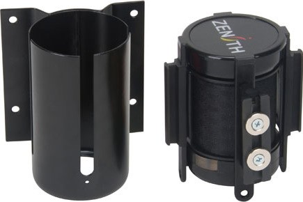 Barrière à fixation murale noir avec ruban magnétique de 7' #TQSGQ994000
