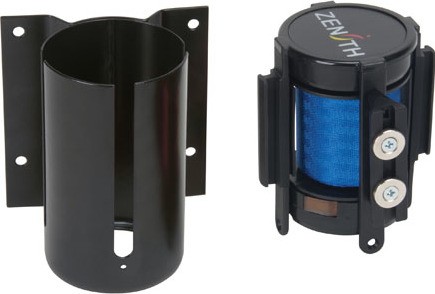 Black Wall Mount Barrier with Magnetic 7' Tape #TQSGR002000