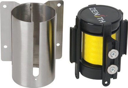 Barrière à fixation murale en acier inox avec ruban magnétique de 7' #TQSGR023000
