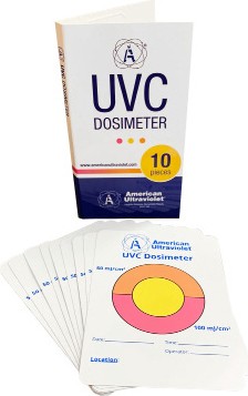 UV-C Dosimeters for Ultraviolet Germicidal Light Lamp #LCUVCTRICARD
