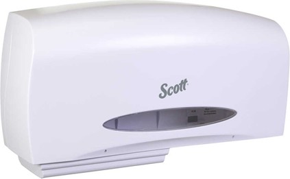 09609 Scott Essential Double Toilet Tissue Dispenser for Coreless Jumbo Rolls #KC009609000