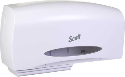 09609 Scott Essential Distributeur double de papier hygiénique jumbo sans noyau #KC009609000