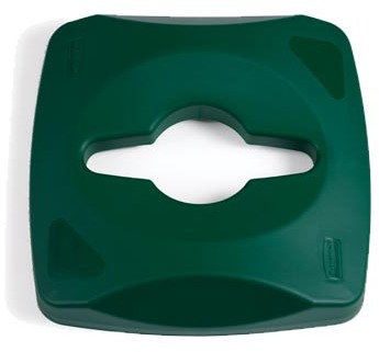 Couvercle vert pour poubelle de recyclage Untouchable #RB178837500 Couvercle vert pour poubelle de recyclage Untouchable #RB178837500